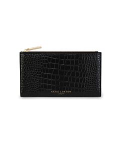 Katie Loxton Celine Faux Croc Fold Out Purse - Black